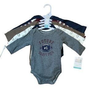 Hudson Baby 5-Pack Long Sleeve Bodysuits
